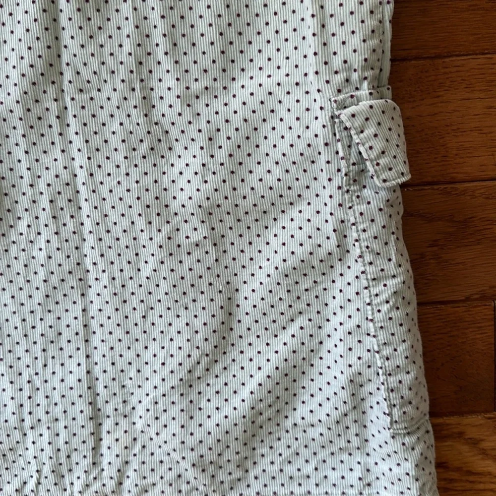 🩵 GAP KIDS Girls Dress size 4T polka dot light teal blue corduroy EUC